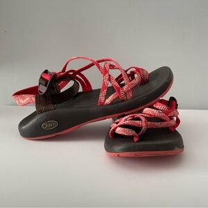 Chaco Women's ZX/2 Yampa Sole Sandals in Red Beaded Triangle